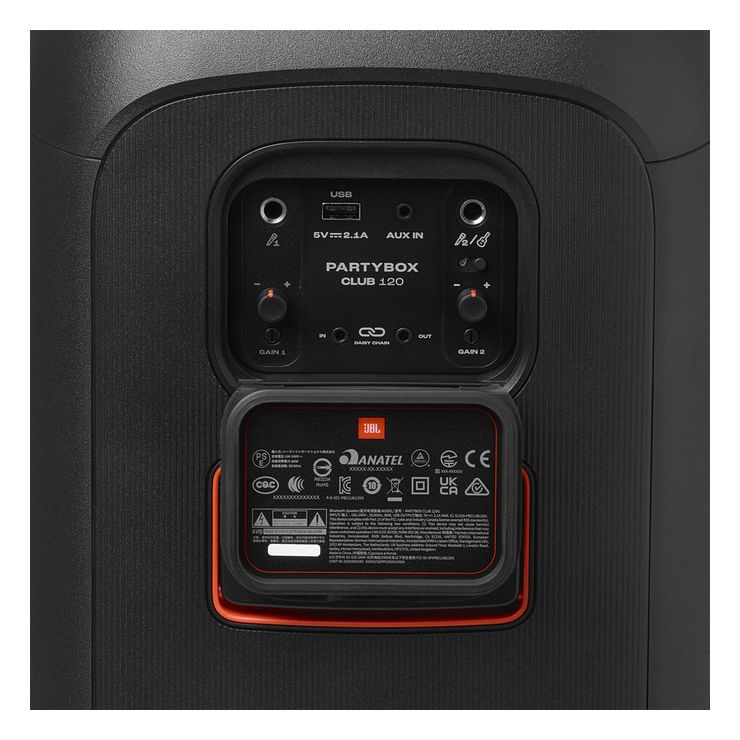 PartyBox Club 120 160 W Bluetooth Lautsprecher Laufzeit bis 12 h  (Schwarz) 