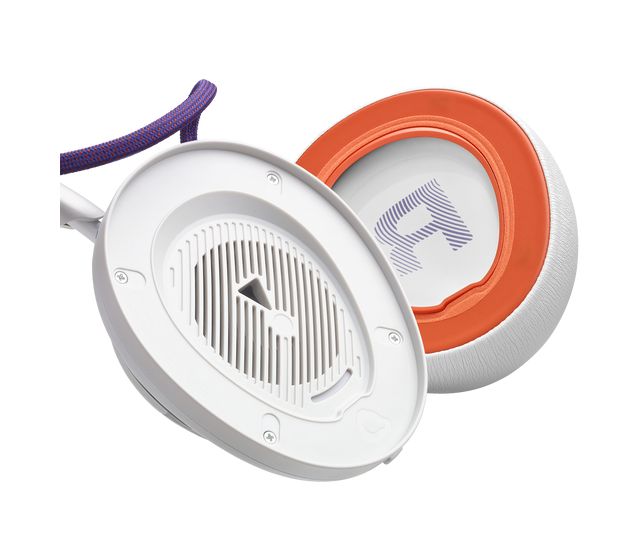 Quantum 950 Over Ear Bluetooth Kopfhörer kabellos 30 h Laufzeit USB Typ-C (Orange, Silber, Weiß) 