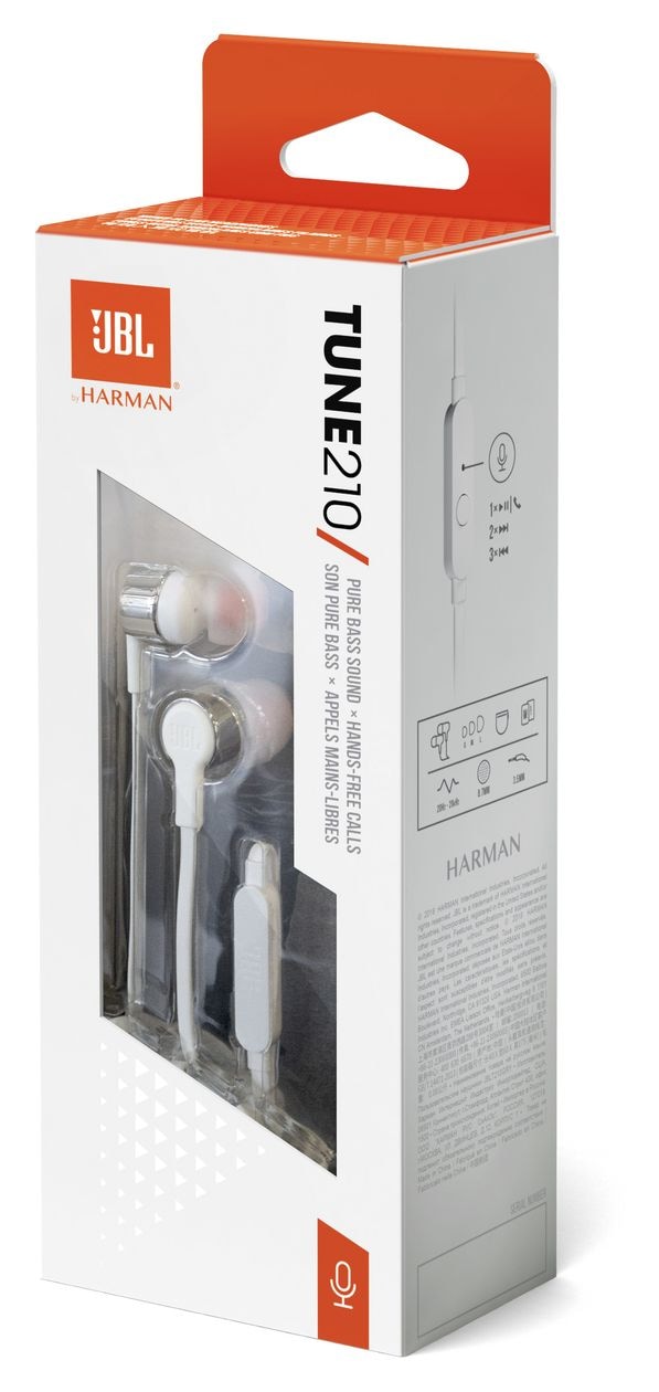Tune 210 In-Ear Kopfhörer Kabelgebunden  (Grau) 
