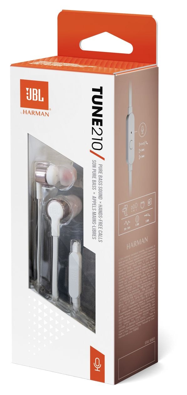 Tune 210 In-Ear Kopfhörer Kabelgebunden  (Rosa-Goldfarben) 