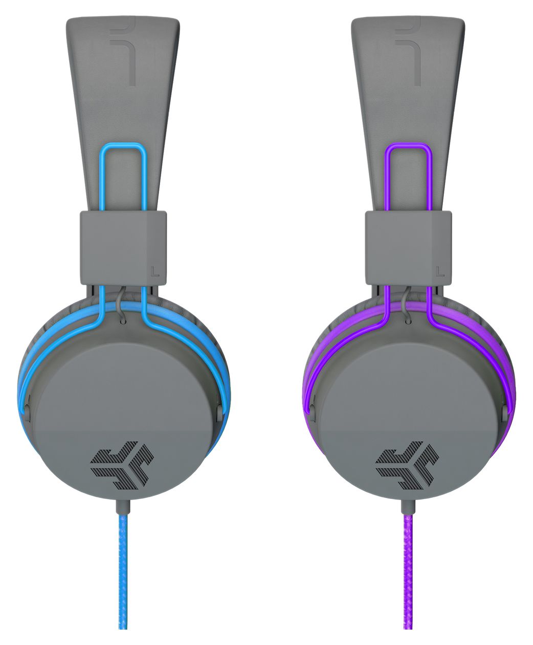 Jbuddies Studio Ohraufliegender Kopfhörer Kabelgebunden  (Blau, Graphit) 