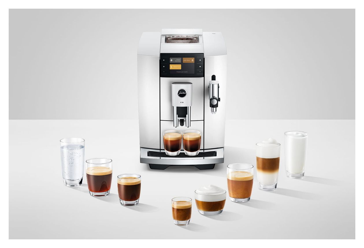 E8 Kaffeevollautomat 15 bar 1,9 l AutoClean  (Weiß) 