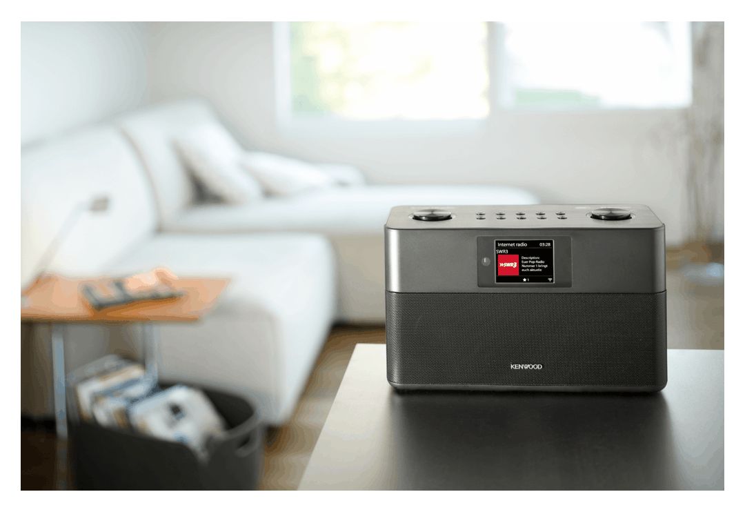 CR-ST100S-B Bluetooth DAB+, FM Radio Internet  (Schwarz) 