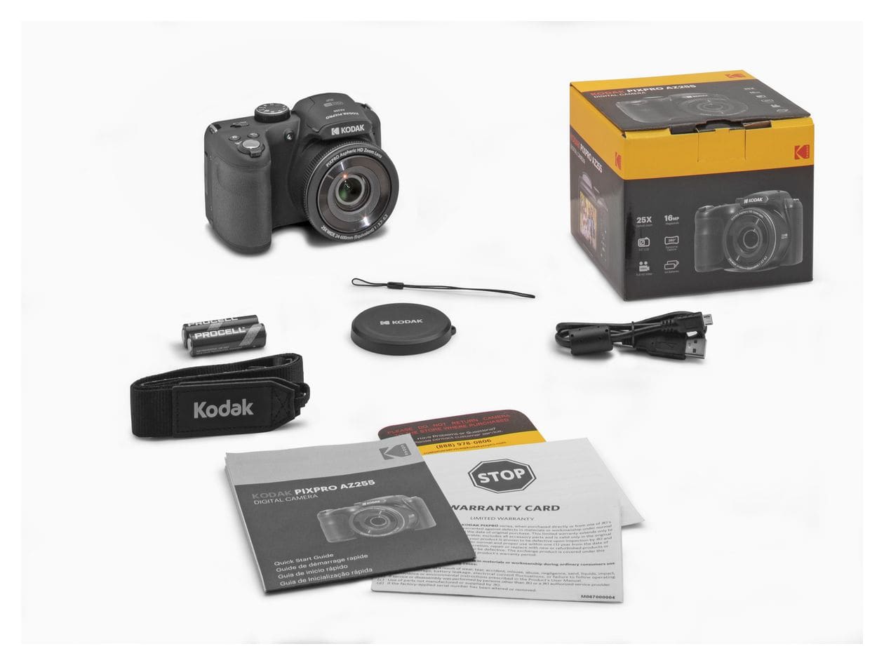 Pixpro AZ255  Kompaktkamera 25x Opt. Zoom  (Schwarz) 