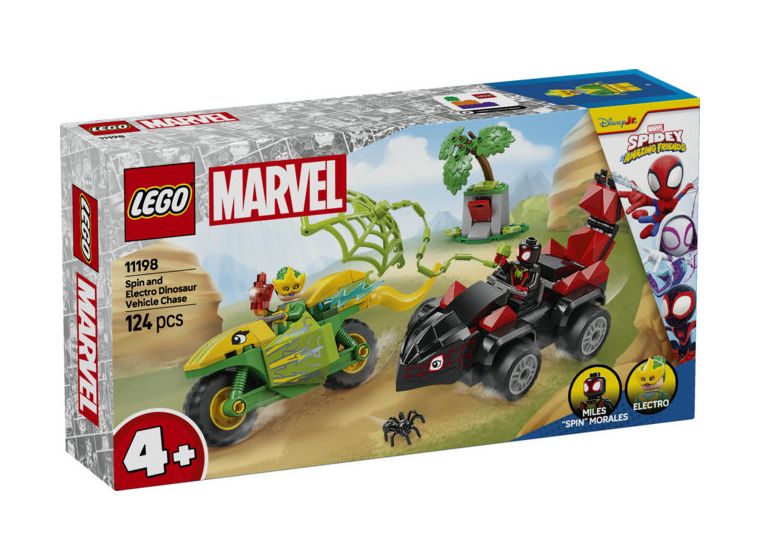 Actionspaß mit Spin und Electro in ihren Dino-Flitzern 