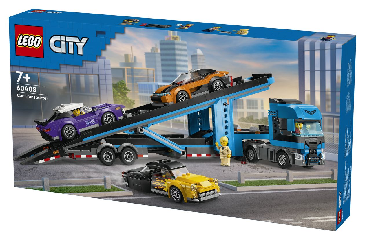 Autotransporter mit Sportwagen 