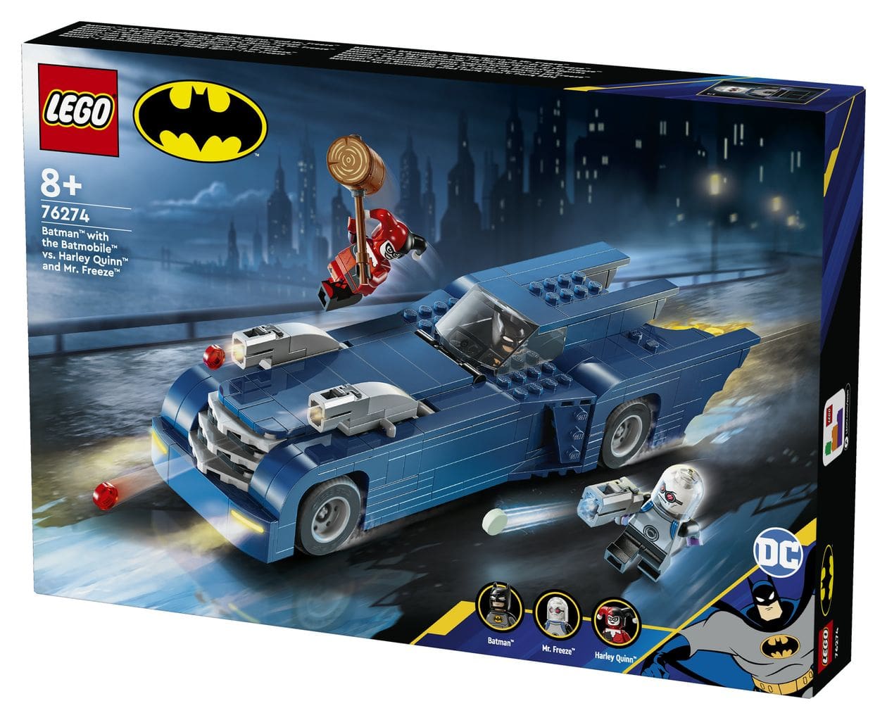 BatmanTM im BatmobilTM vs. Harley QuinnTM und Mr. FreezeTM 