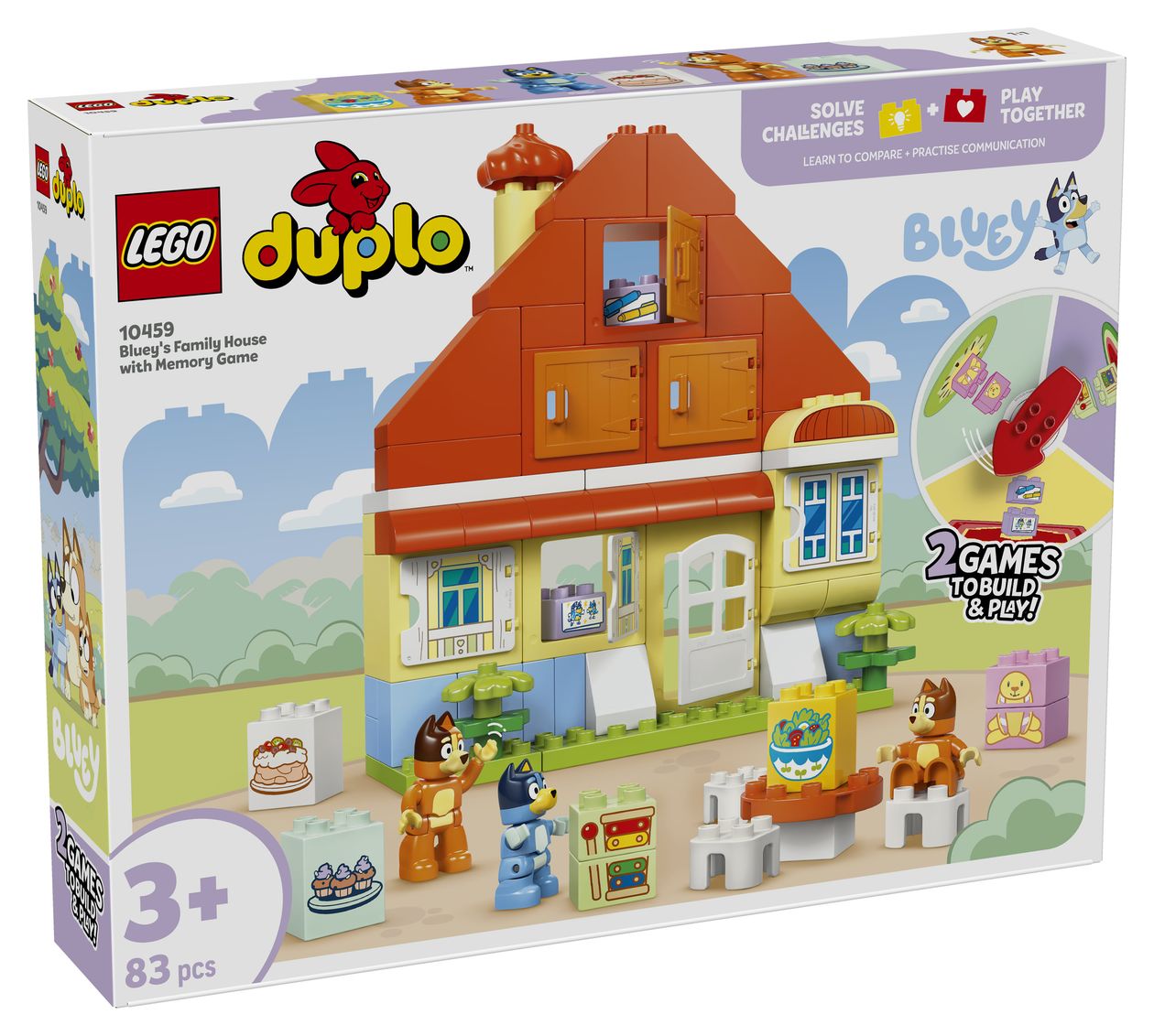 Blueys Familienhaus mit Memory-Spiel 