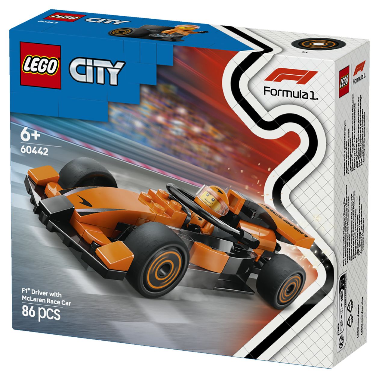 F1® Rennfahrer mit McLaren Rennauto 