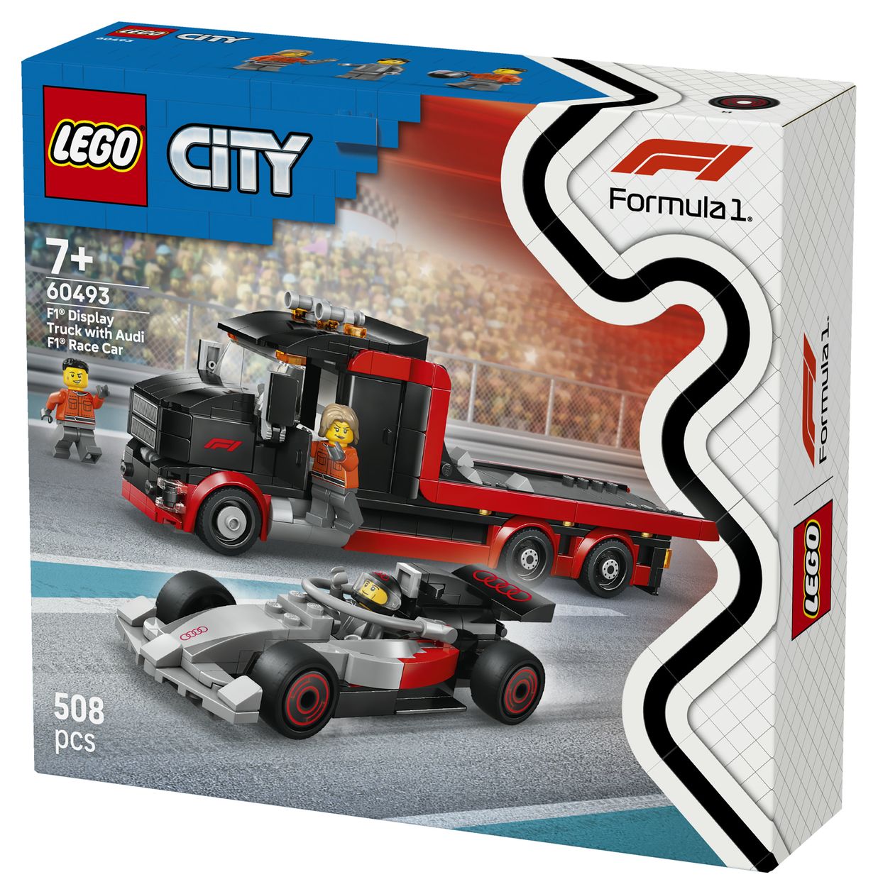 F1® Truck mit Audi F1® Rennwagen 