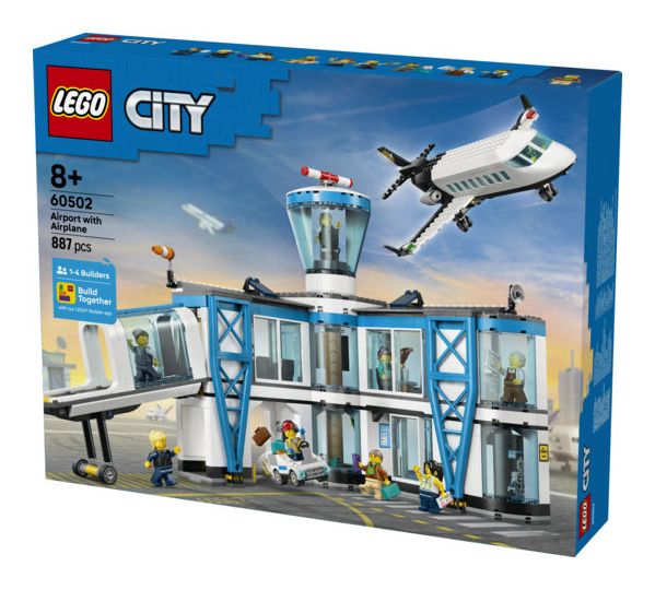 Flughafen mit Flugzeug 