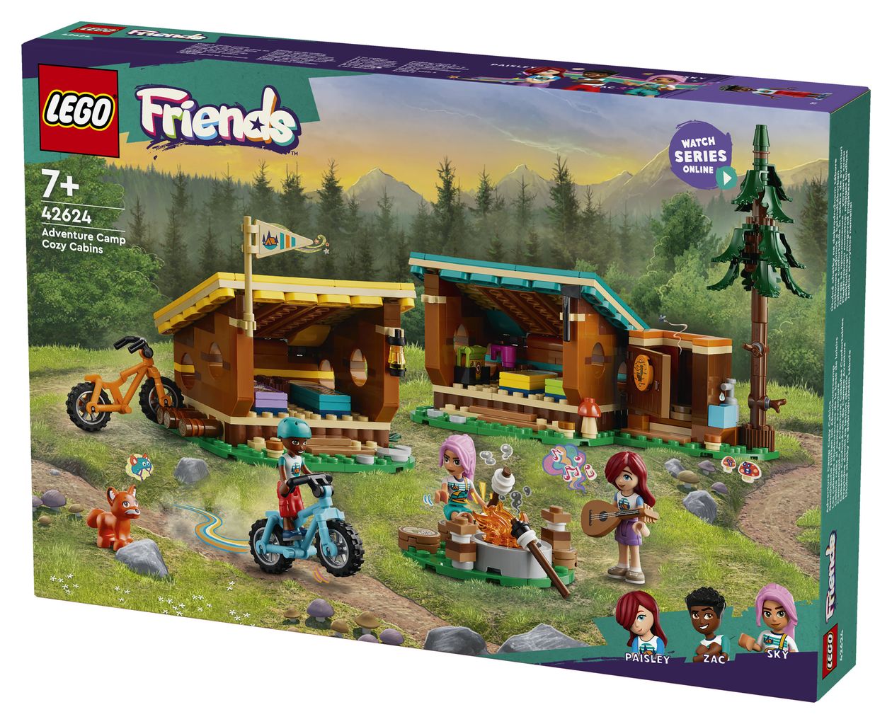 Gemütliche Hütten im Abenteuercamp 