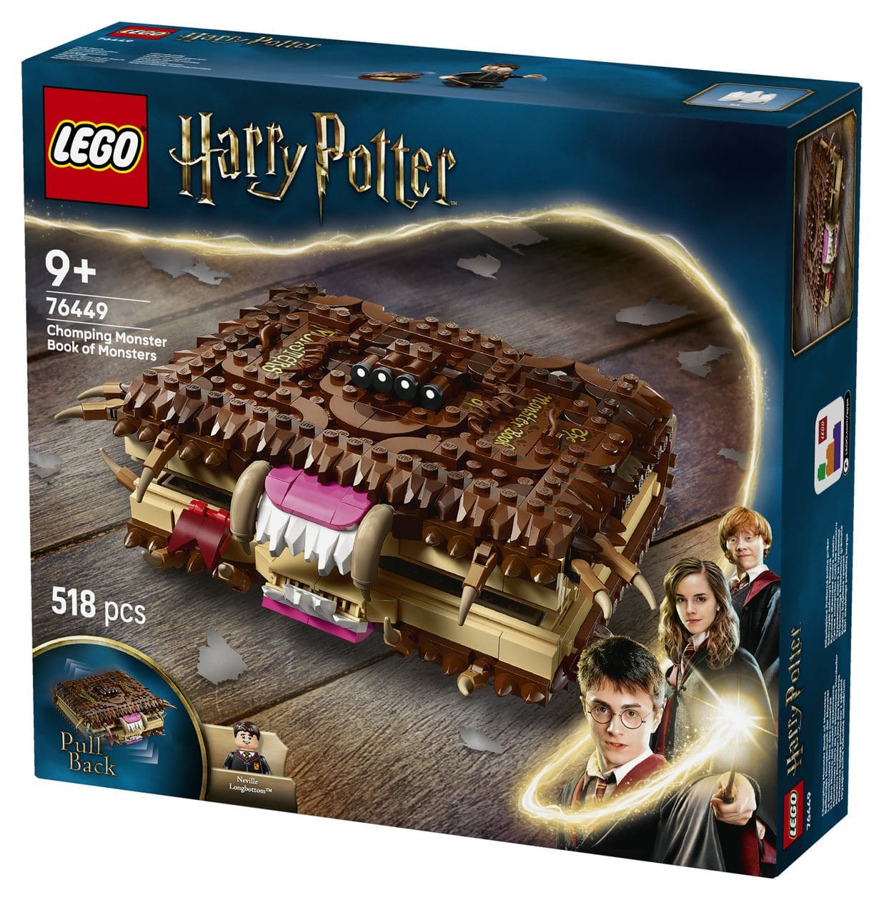 Harry Potter Beißendes Monsterbuch der Monster Bauset 518 Teile  (Mehrfarbig) 