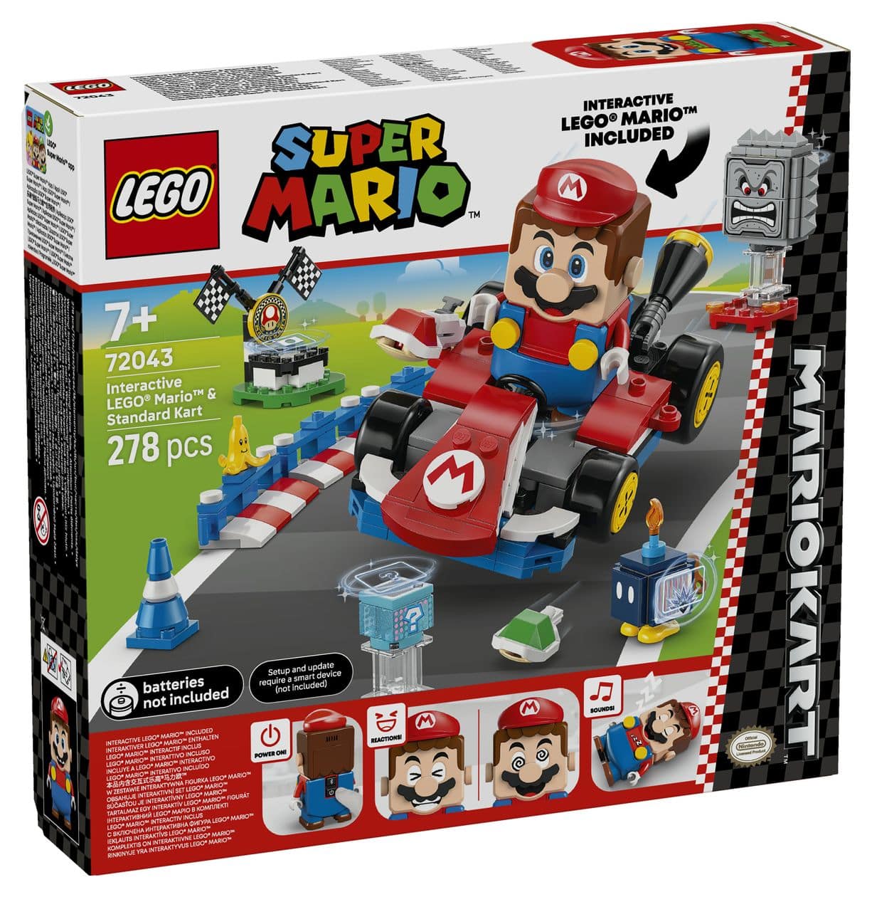 Mario Kart™ – Interaktiver LEGO® Mario™ & Standard-Kart 