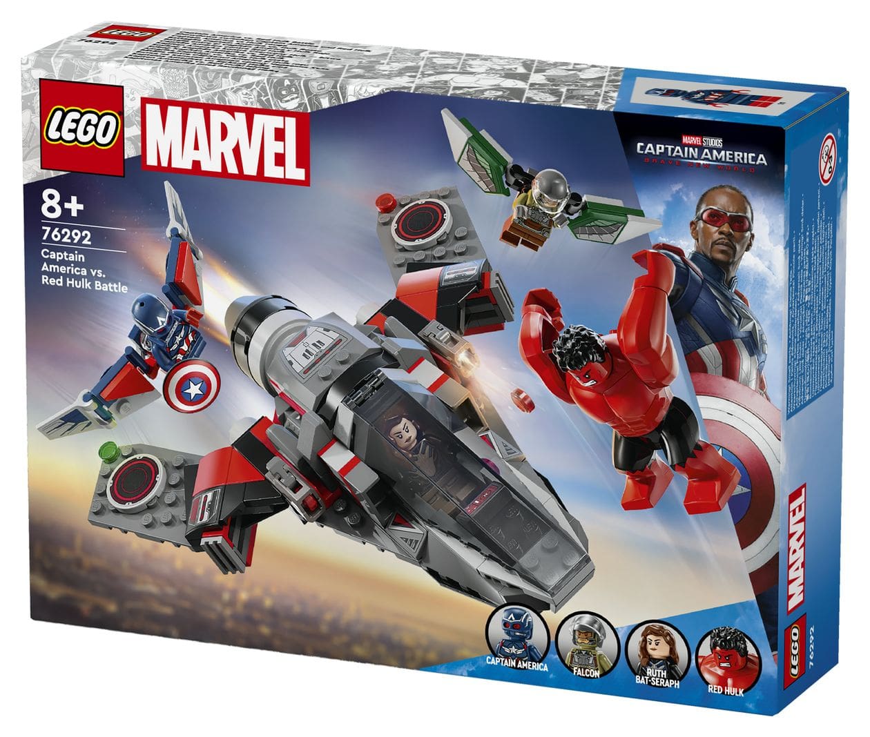 Marvel Showdown zwischen Captain America und Red Hulk Bauset 223 Teile  (Mehrfarbig) 