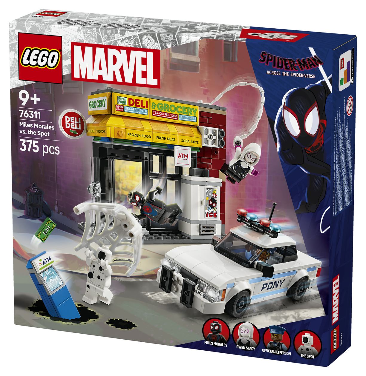 Marvel Spider-Verse Miles Morales vs. Spot Bauset 375 Teile  (Mehrfarbig) 