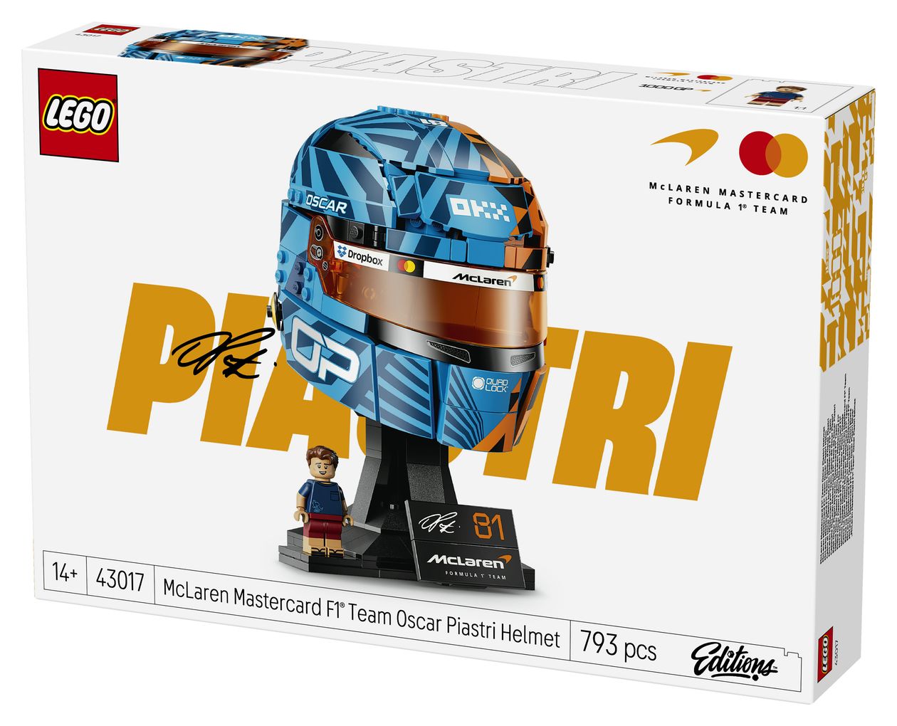 McLaren Mastercard F1® Team Oscar Piastri Helm 