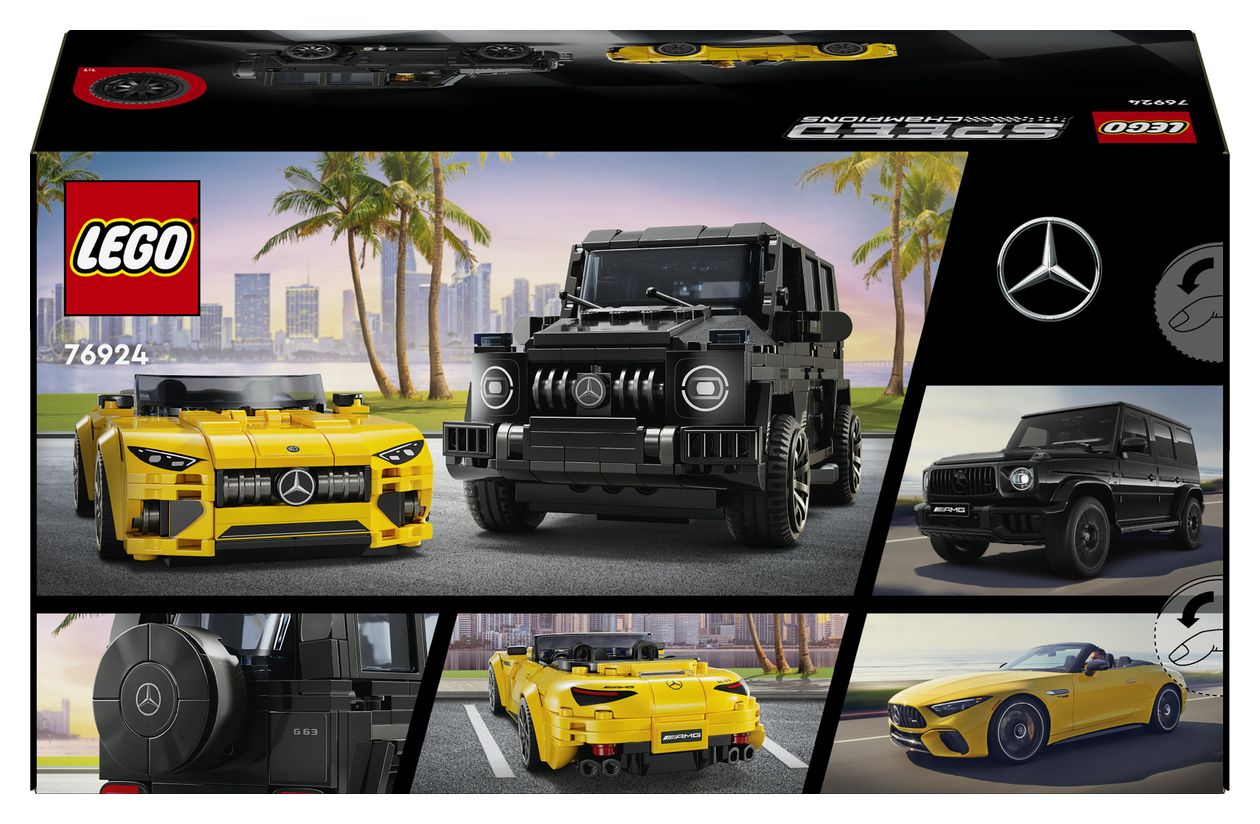 Speed Champions Mercedes-AMG G 63 und SL 63 Bauset 808 Teile  (Mehrfarbig) 