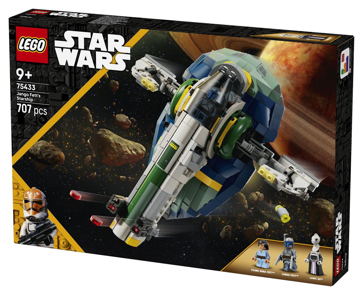 Star Wars Jango Fetts Sternenschiff Bauset 707 Teile  (Mehrfarbig) 