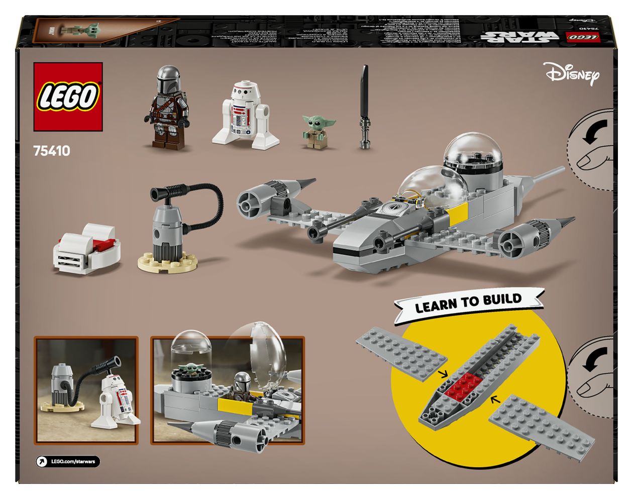 Star Wars Mandos und Grogus N-1 Starfighter Bauset 92 Teile  (Mehrfarbig) 