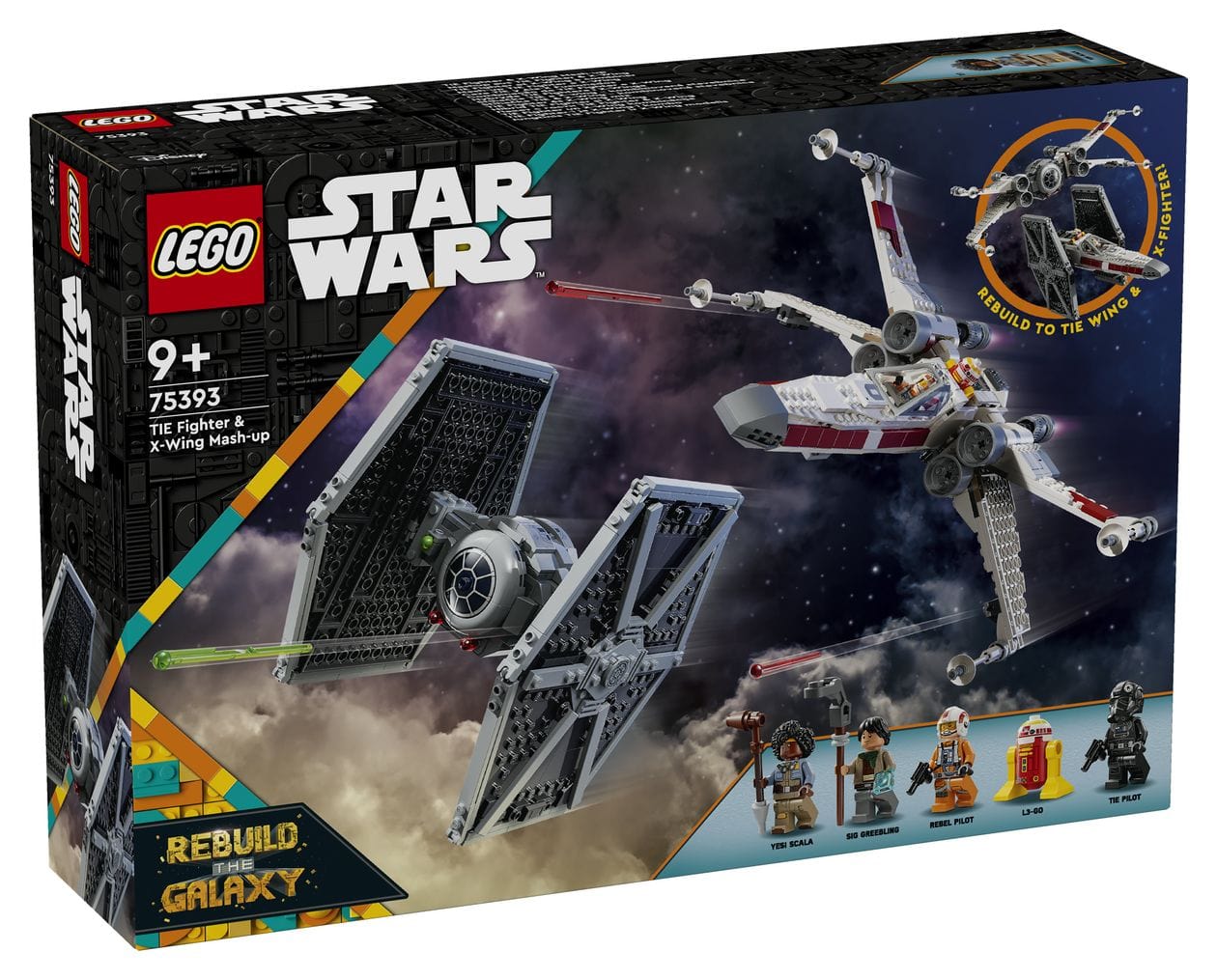 Star Wars Mashup aus TIE Fighter und X-Wing Bauset 1063 Teile  (Mehrfarbig) 