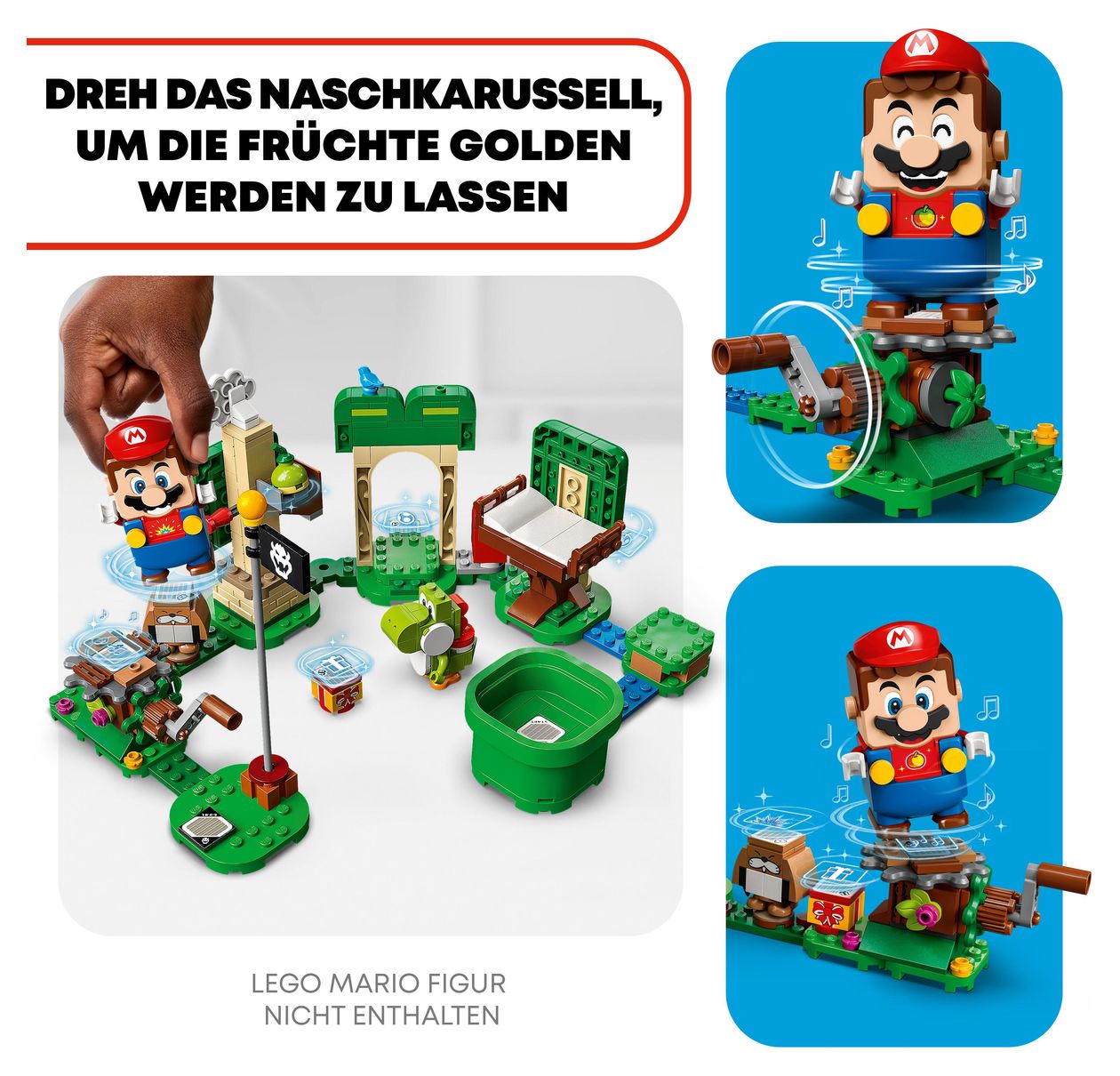 Super Mario Yoshis Geschenkhaus Erweiterungsset 246 Stück(e)  (Mehrfarbig) 