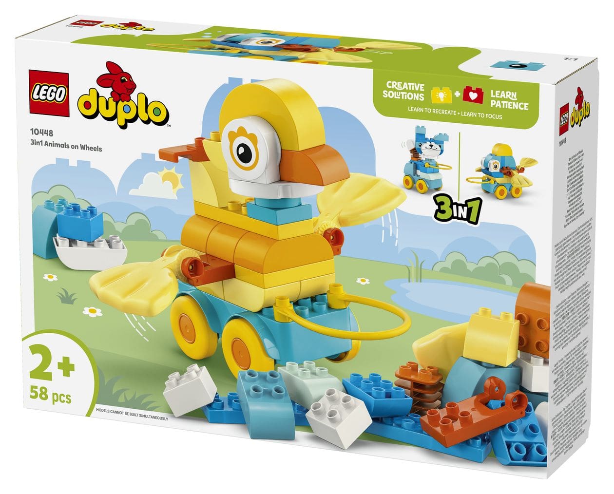 Tiere auf Rädern 3-in-1-Set 