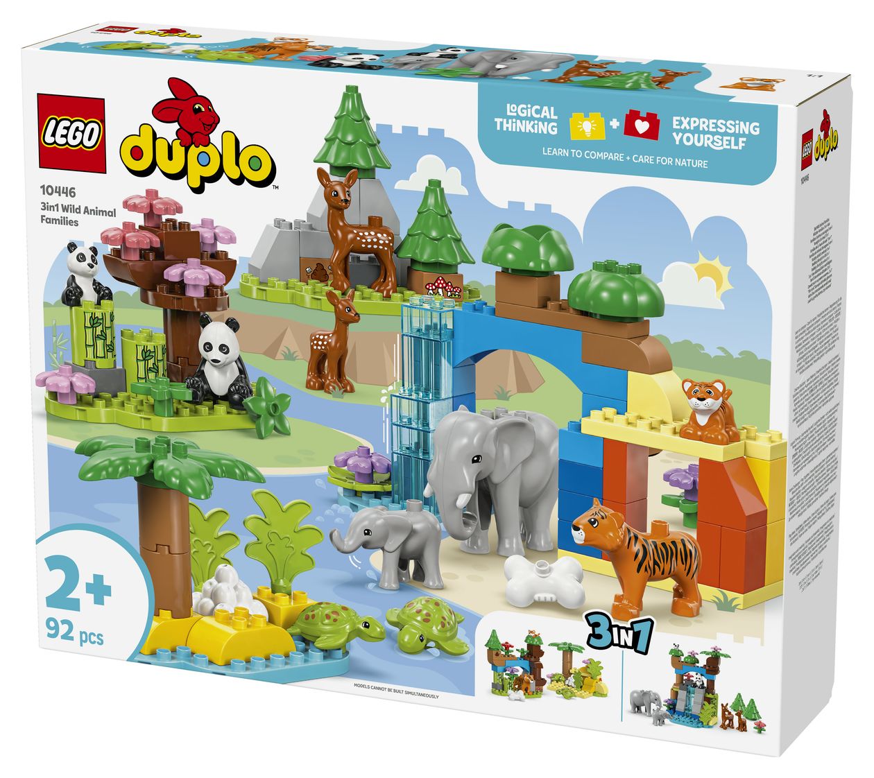 Wildtier-Familien 3-in-1-Set 