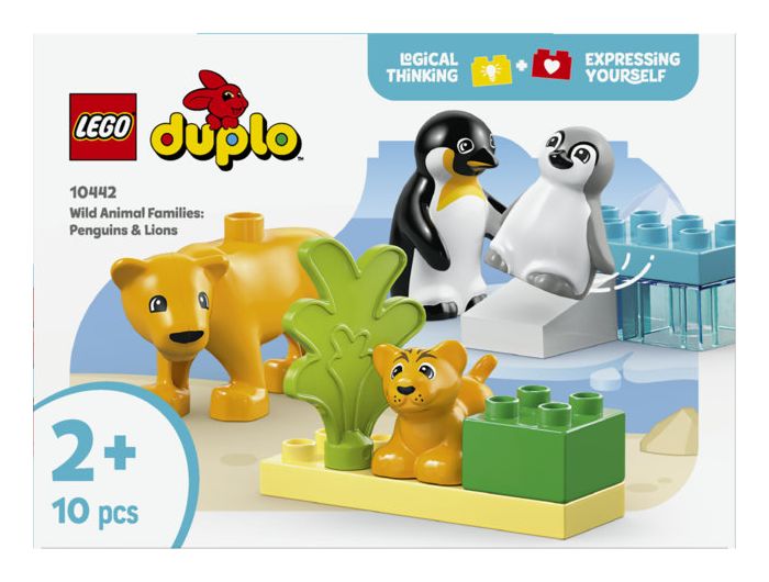 Wildtier-Familien: Pinguine und Löwen 