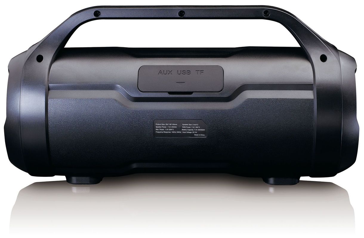 SPR-070 Bluetooth Lautsprecher Spritzwassergeschützt IPX5 (Schwarz) 