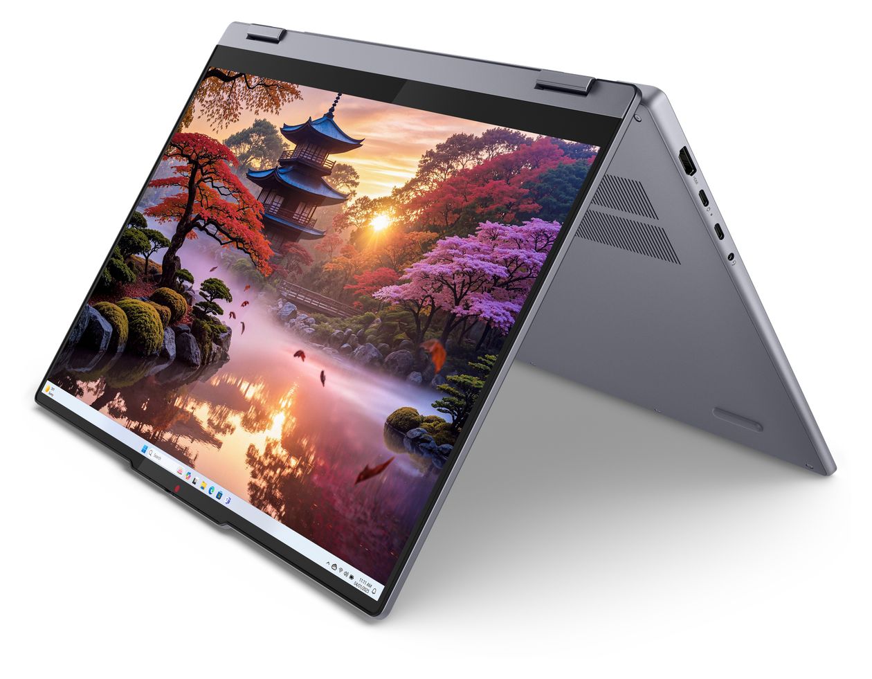 IdeaPad 5 2-in-1 16AKP10 Copilot+ WUXGA Notebook 40,6 cm (16 Zoll) 1920 x 1200 Pixel 512 GB SSD Windows 11 Home AMD Ryzen 5 max. 4,8 GHz  (Grau) 