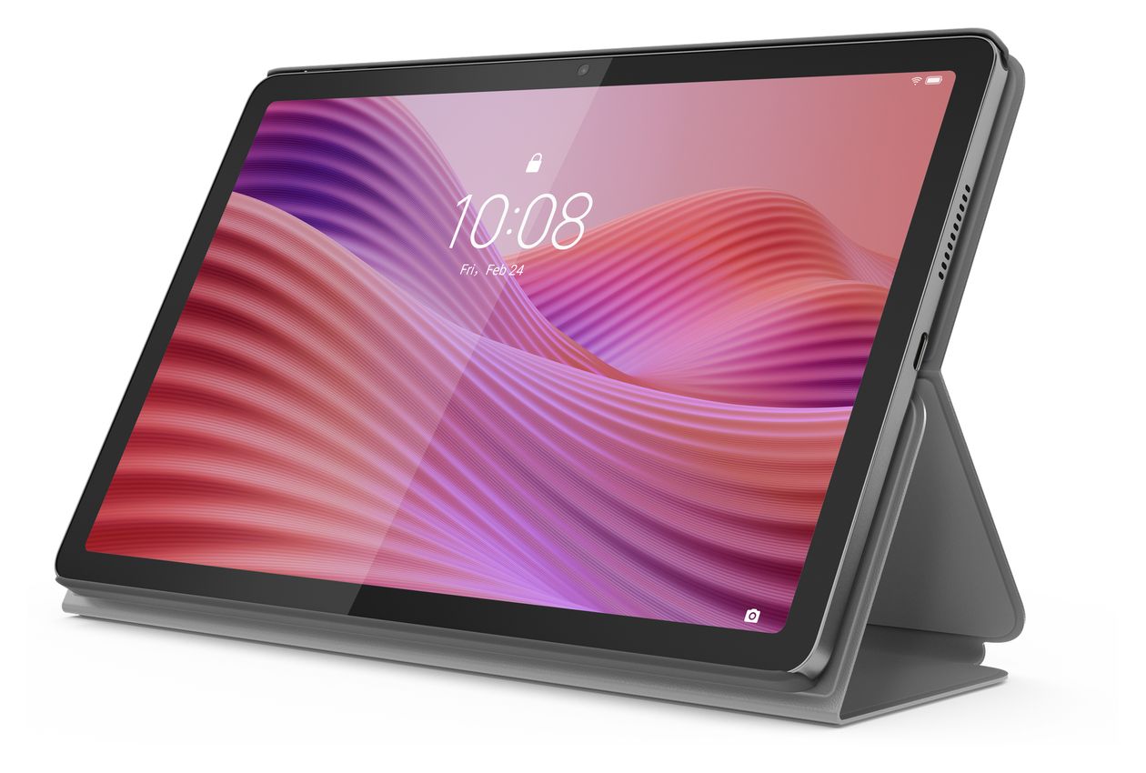 Tab inkl. Folio Case 64 GB Tablet 25,6 cm (10.1 Zoll) 1,8 GHz Android 8 MP (Luna Grey) 