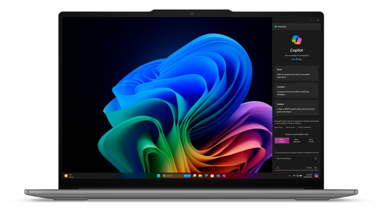 Yoga Slim 7 15ILL9 2K Ultra HD Notebook 38,9 cm (15.3 Zoll) 2880 x 1800 Pixel 16 GB Ram 1 TB SSD Windows 11 Home Intel Core Ultra 7 max. 4,8 GHz intern  (Grau) 