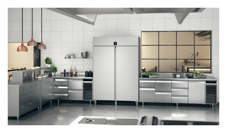 FRPSvg1402 Performance 1096 l / 1096 l Kühlschrank freistehend EEK: B 807 kWh Jahr  (Edelstahl) 