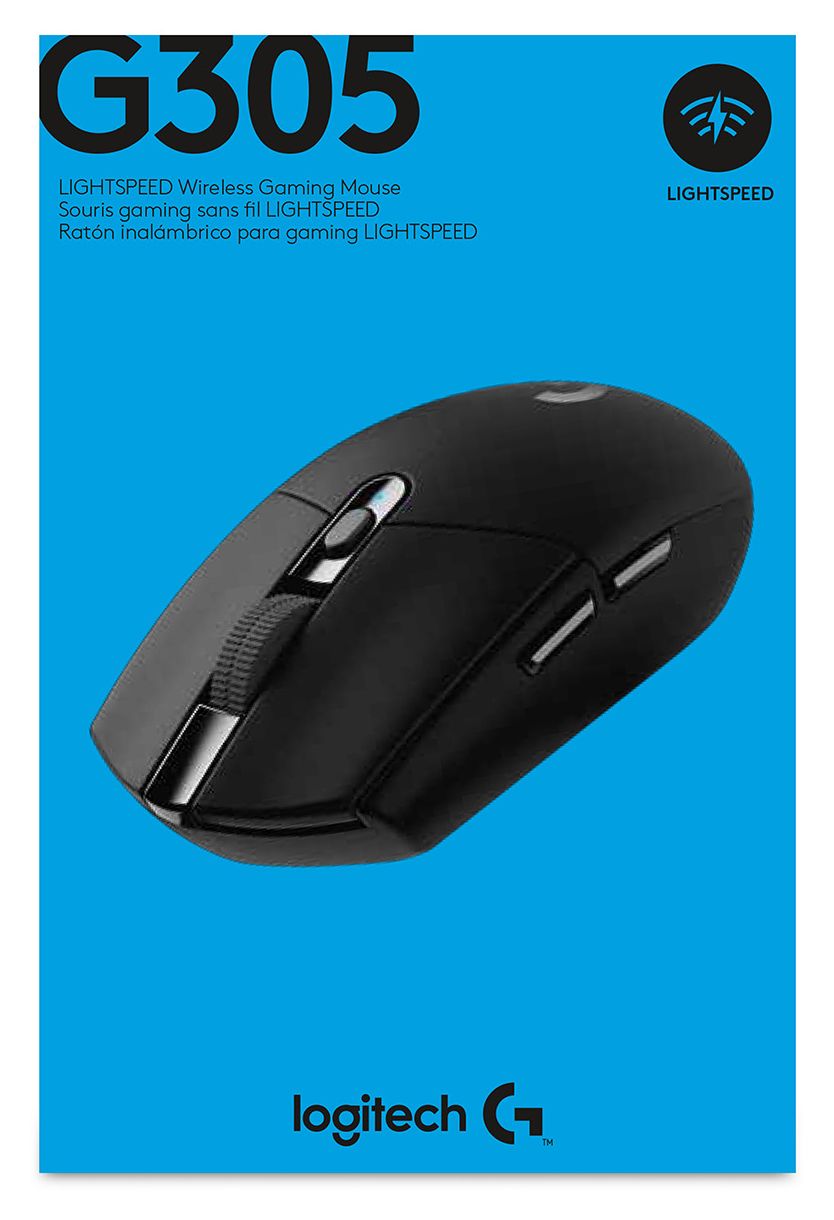 G305 12000 DPI Gaming Maus Optisch  (Schwarz) 
