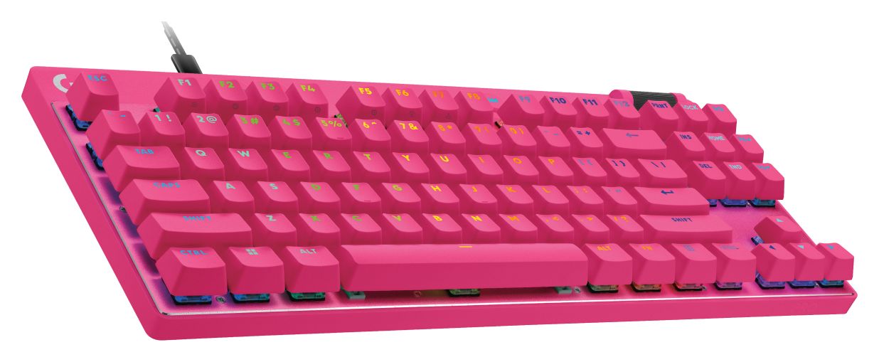 Pro X TKL Rapid LED Gaming Tastatur USB  (Pink) 
