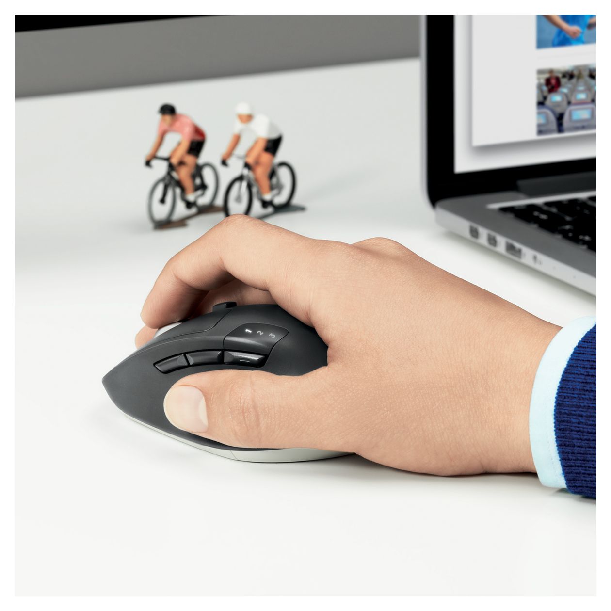 M720 1000 DPI Büro Maus Optisch  (Schwarz) 