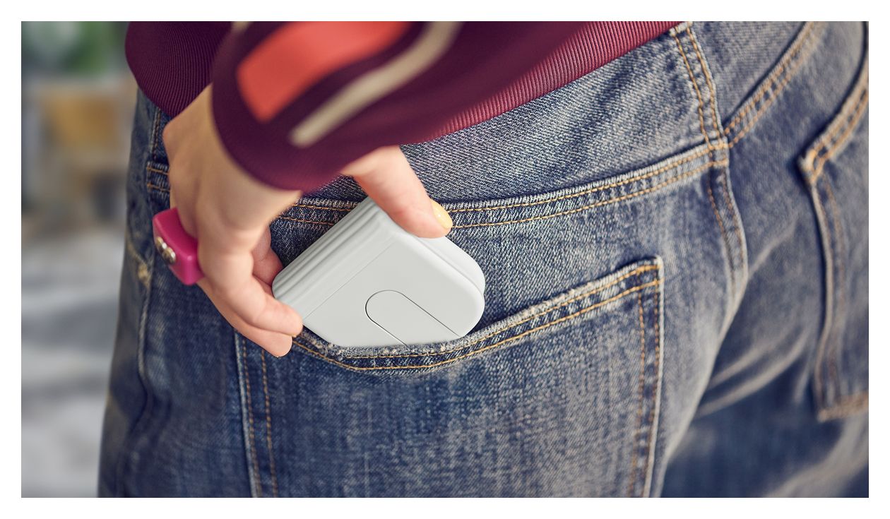 Mobi Fold Reisen Maus Optisch  (Grau) 