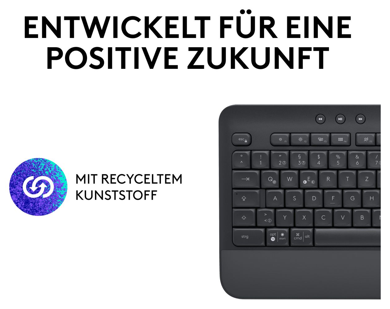 Signature K650 Büro Tastatur Bluetooth  (Graphit) 