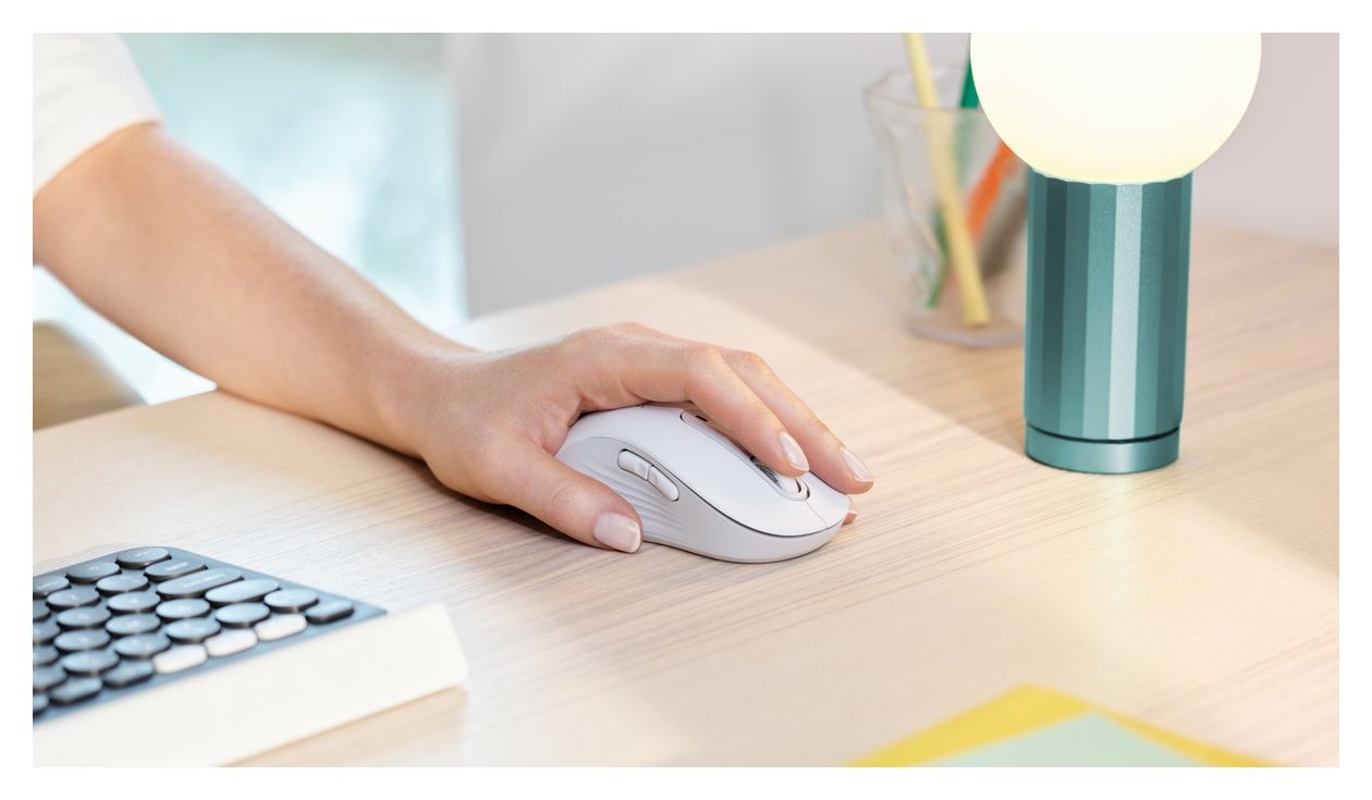 Signature M650 4000 DPI Büro Maus Optisch  (Weiß) 