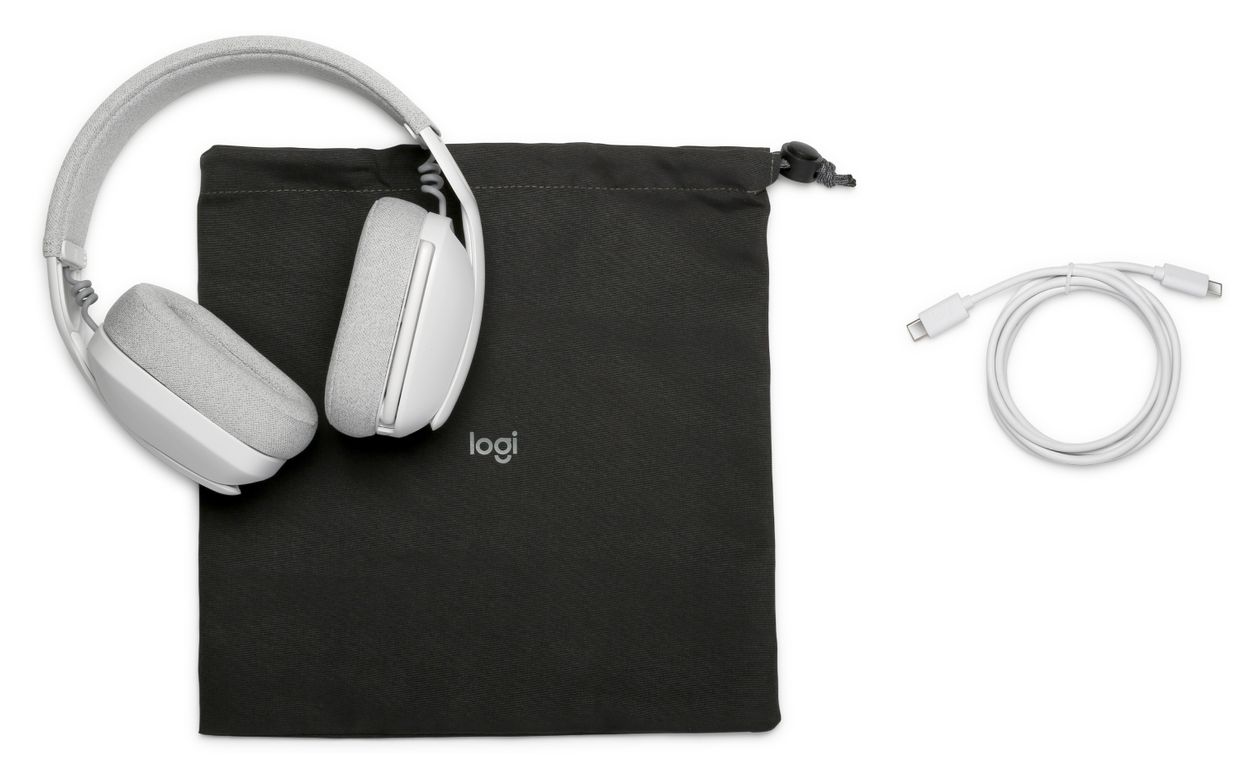 Zone Vibe 100 Over Ear Bluetooth Kopfhörer kabellos 20 h Laufzeit  (Weiß) 