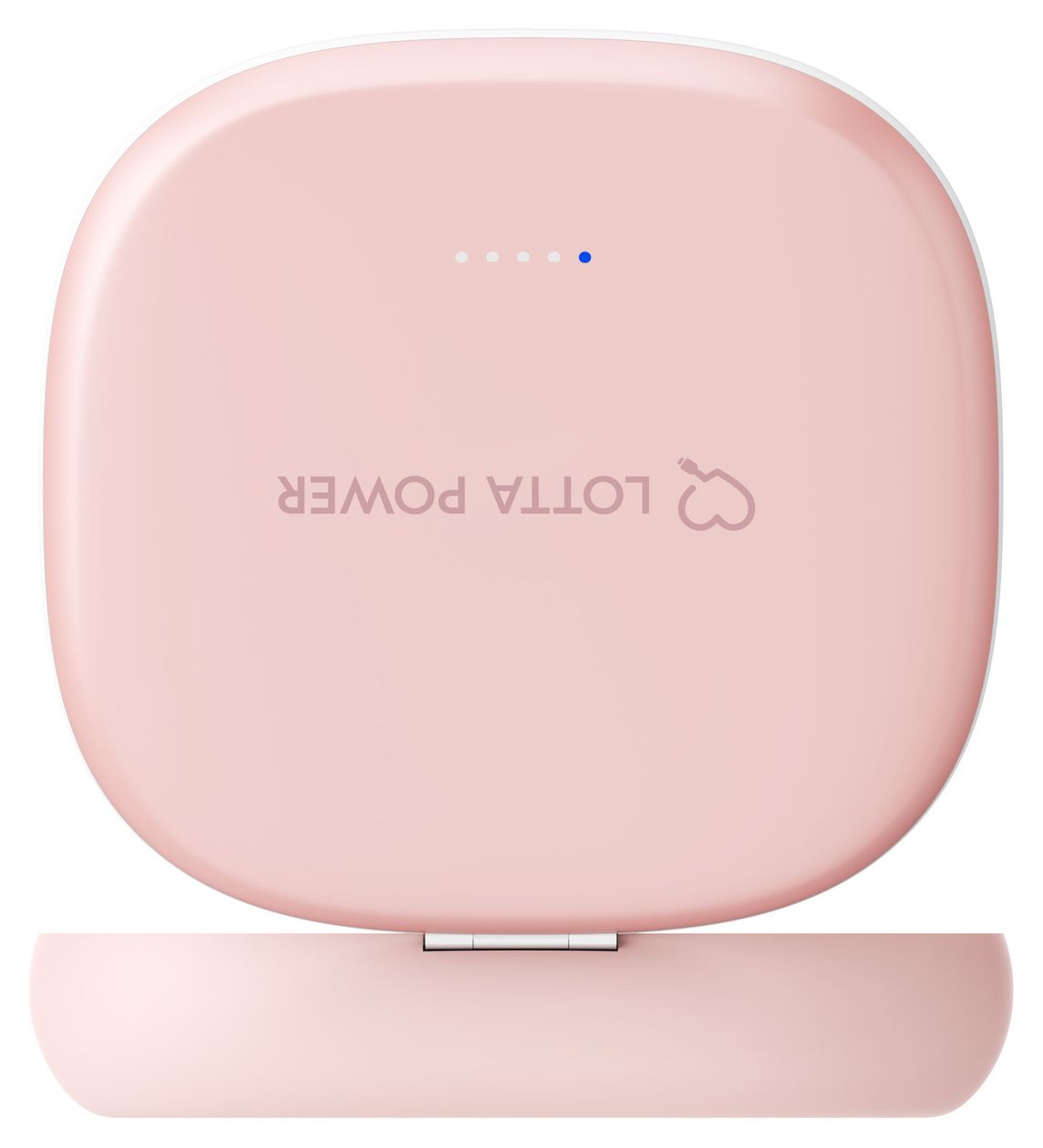 Schminkspiegel mit 4000 mAh Powerbank USB Typ-C Kabelloses Laden  (Rose) 