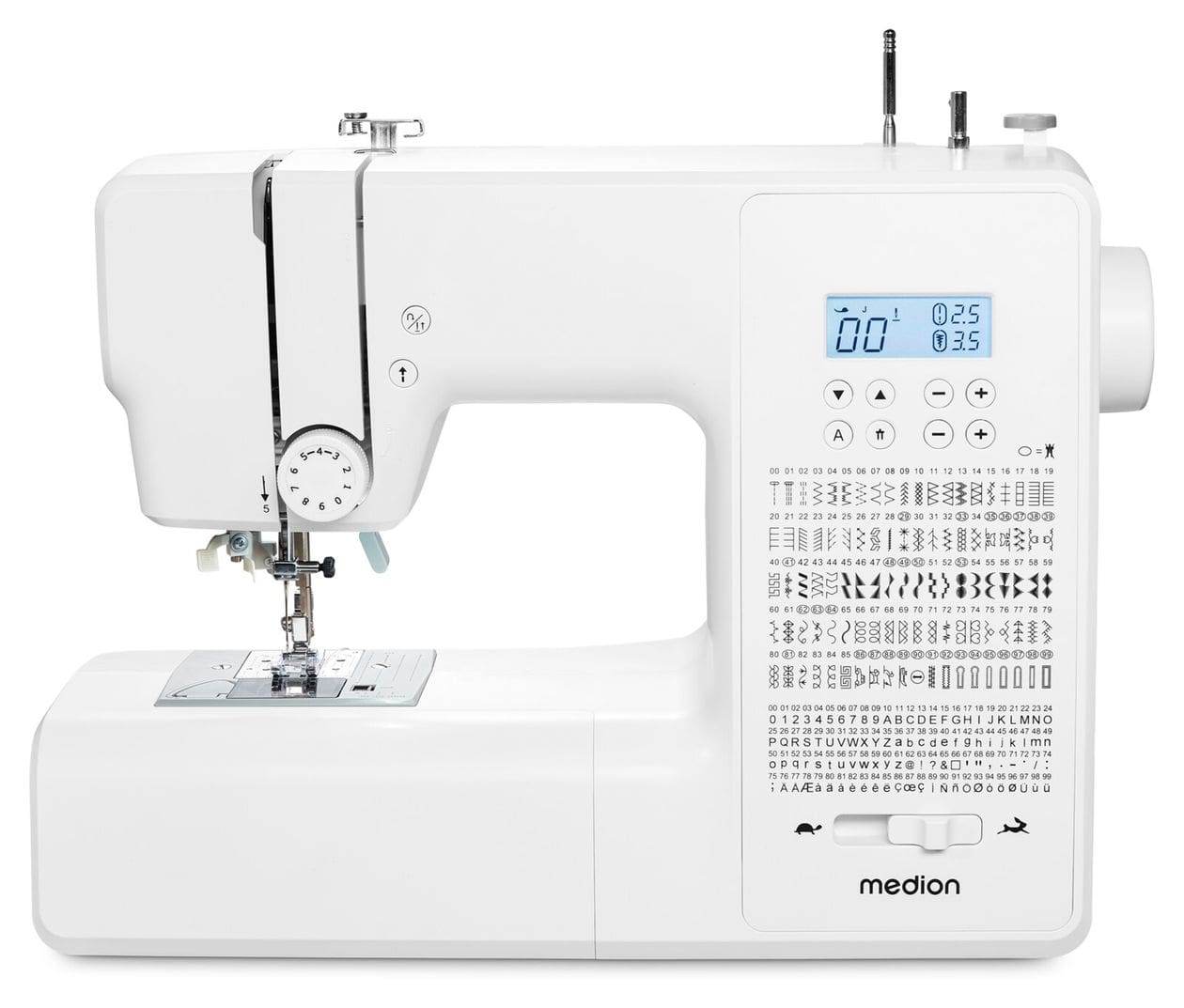 LIFE® Digitale Nähmaschine SD36 (MD11881) einstellbare Stichlänge und Stichbreite, 270 Stichmuster, Integriertes Zubehörfach, 36 Watt Motorleistung 