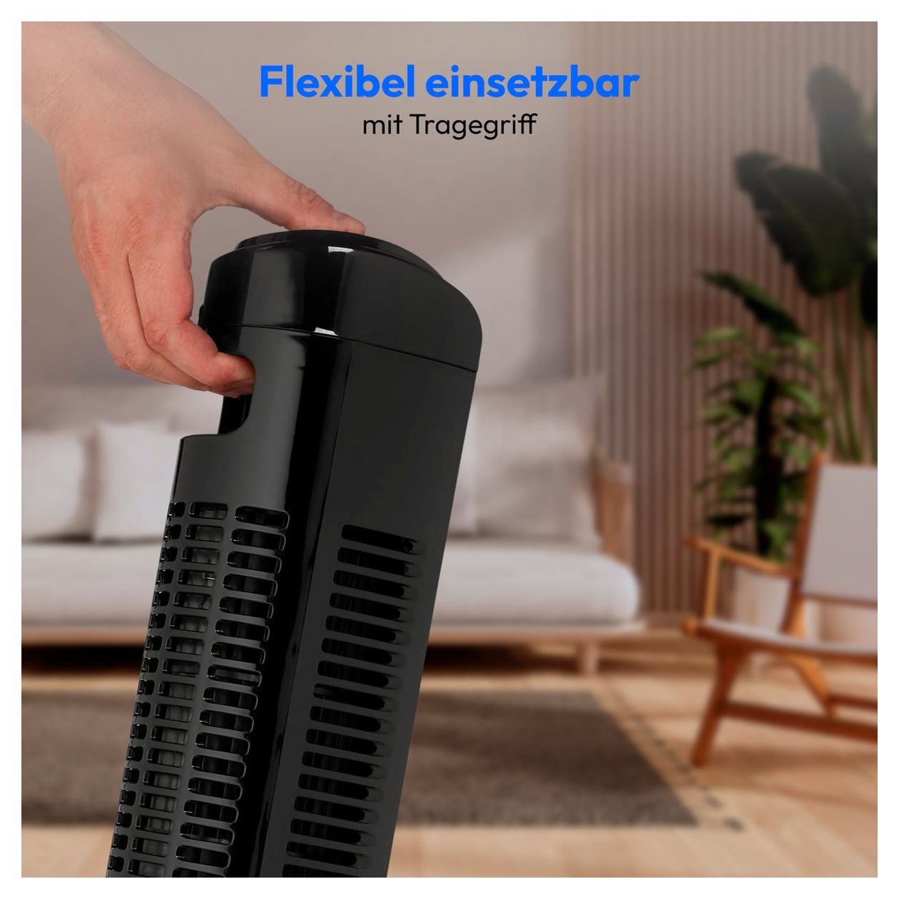 Life E11TF Turmventilator Stand 61 dB  (Schwarz) 