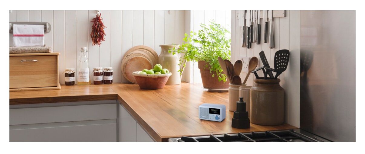 Life S66822 Bluetooth DAB+, UKW Radio Tragbar IPX1  (Aqua-Farbe) 