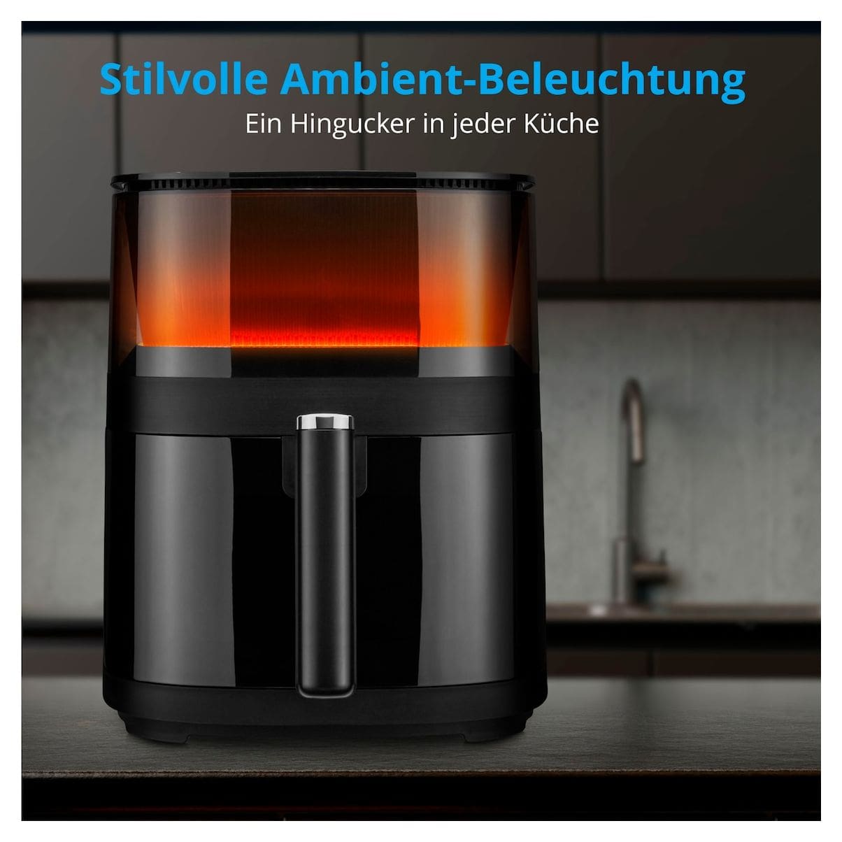 Life X10 XL MD11780 Heißluftfritteuse 5 l 1500 W  (Schwarz) 