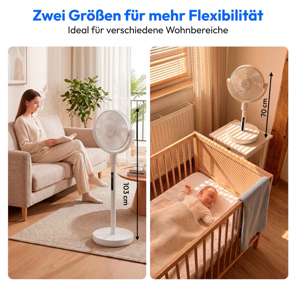 MD 100144 Ventilator Stand 55 dB  (Weiß) 