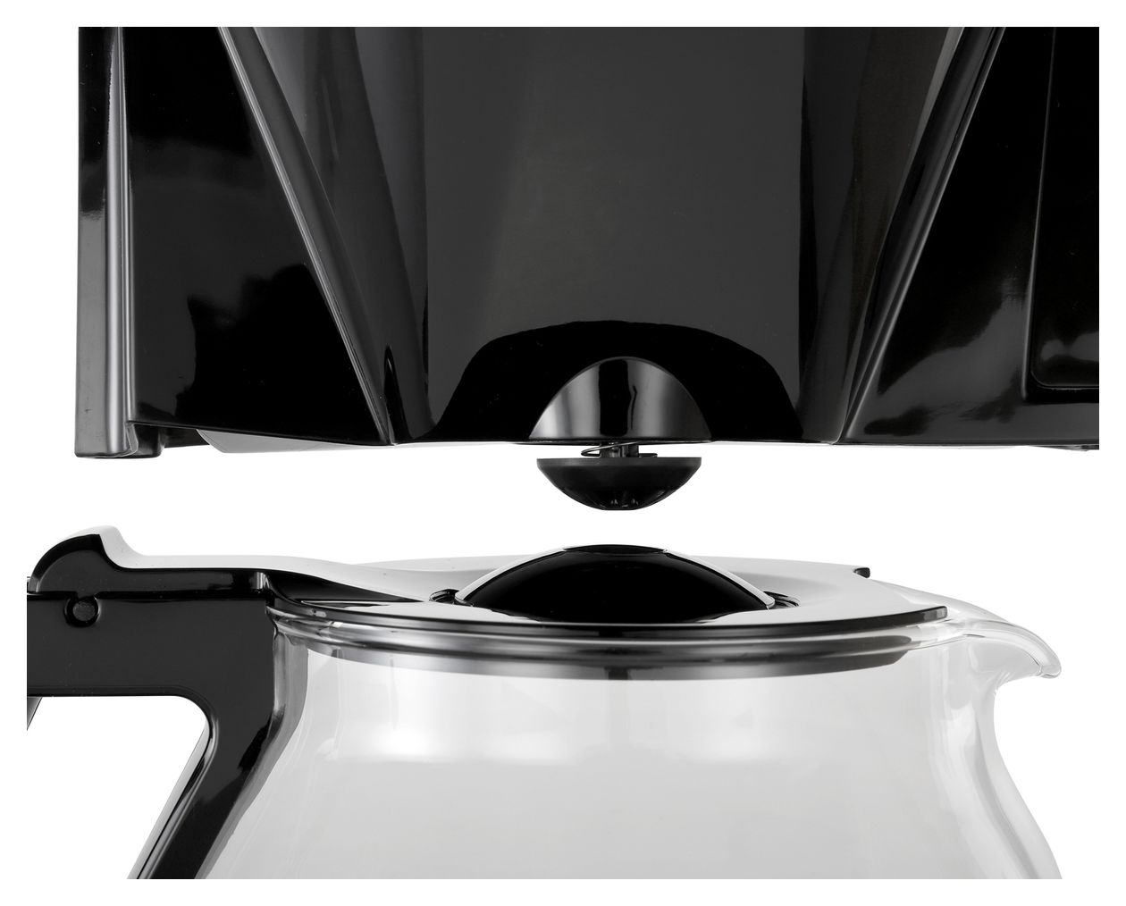 1025-06 15 Tassen Filterkaffeemaschine  (Schwarz, Silber) 