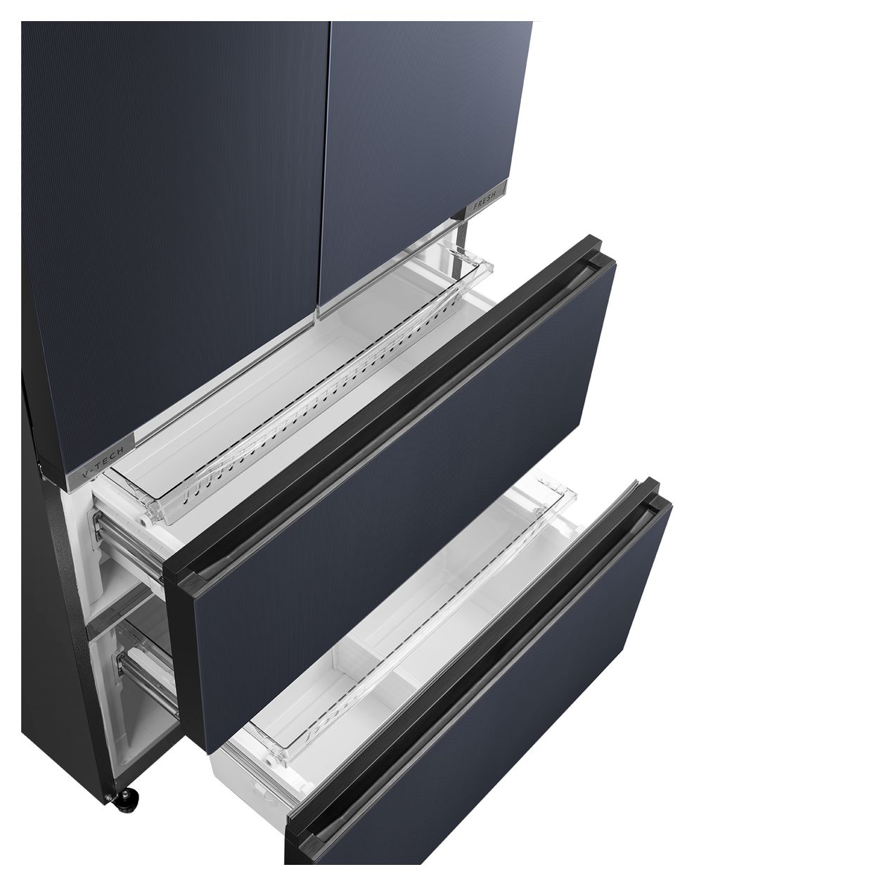 MDRF705BIE70 Side-by-Side Kühl-/ Gefrierkombination French Door 345 l / 170 l 307 kWh 1910 mm x 600 mm  (Grau) 