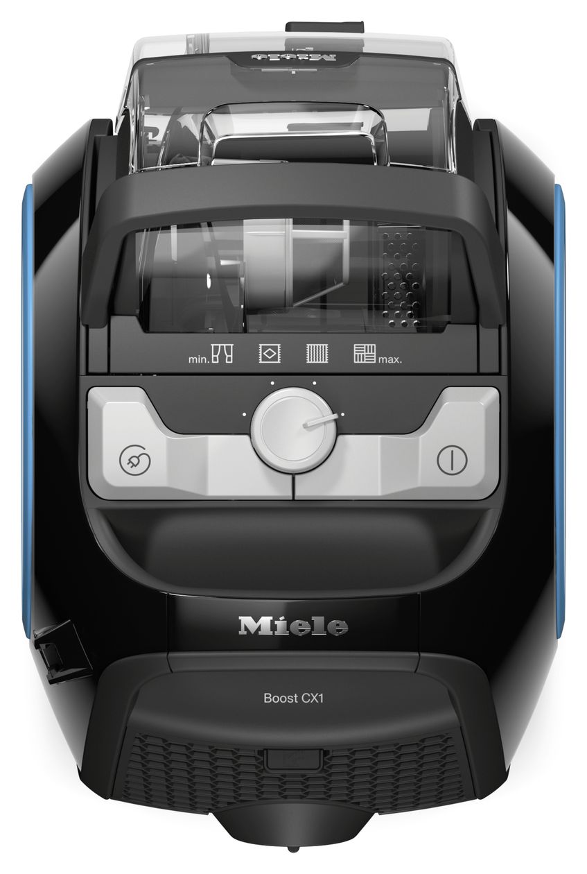 Boost CX1 Blue Pulse Bodenstaubsauger Beutellos 890 W Hygienefilter  (Schwarz, Blau) 